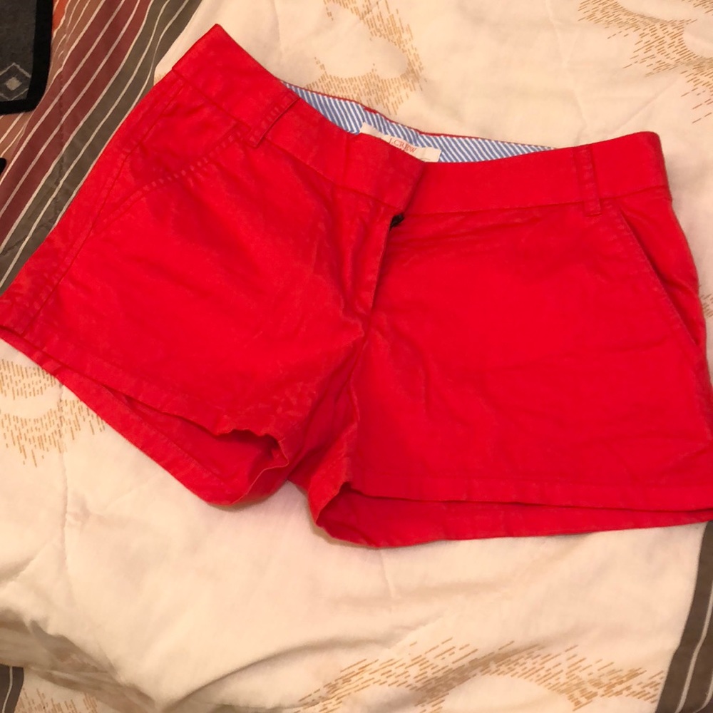J. Crew Red Chino Shorts
